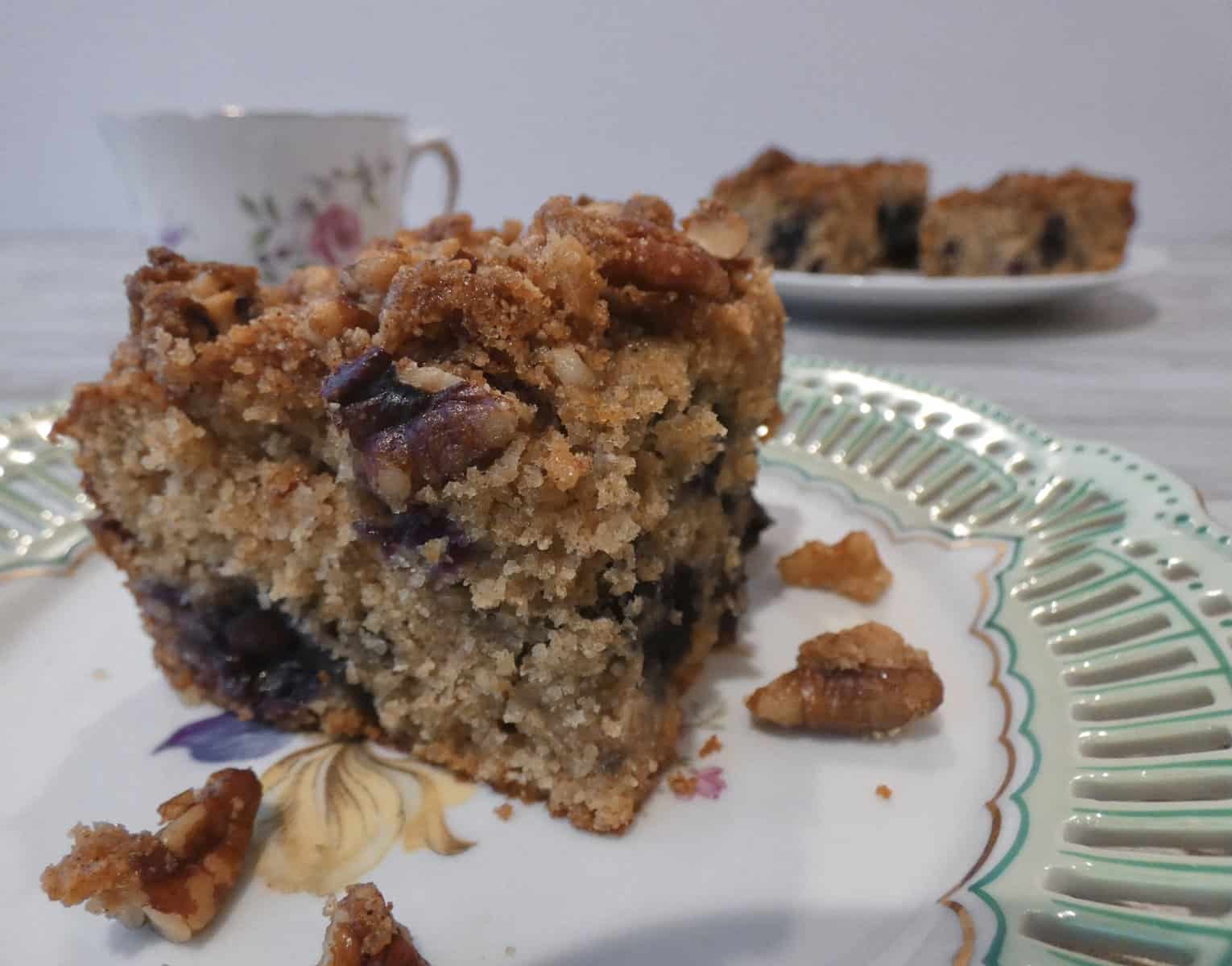 Better for you Blueberry Coffee cake