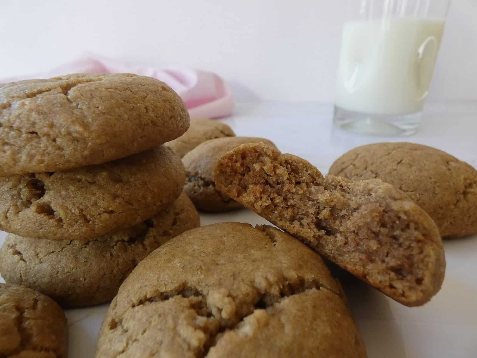 Healthier chewy peanut butter cookies