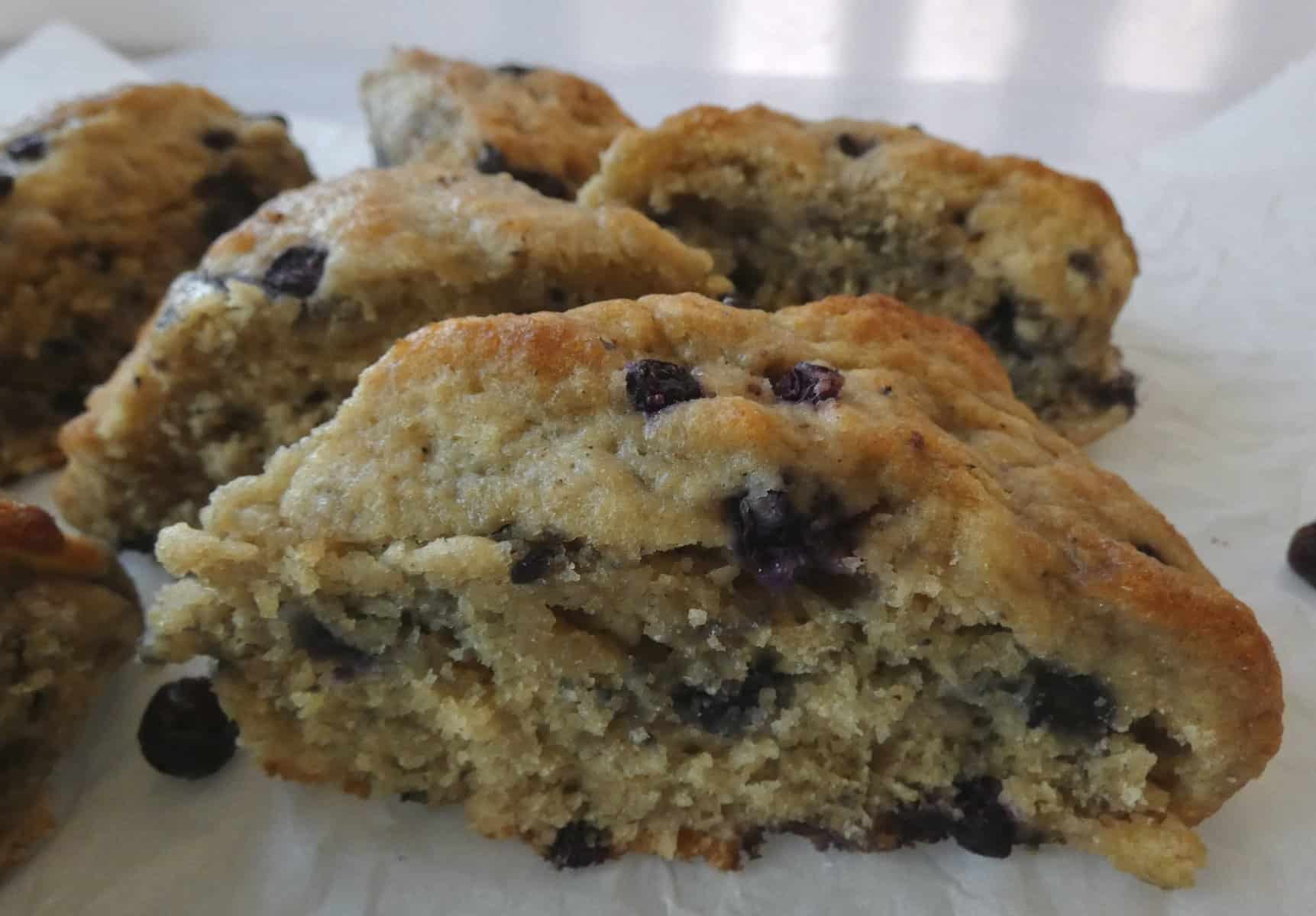 Healthier Blueberry Scones