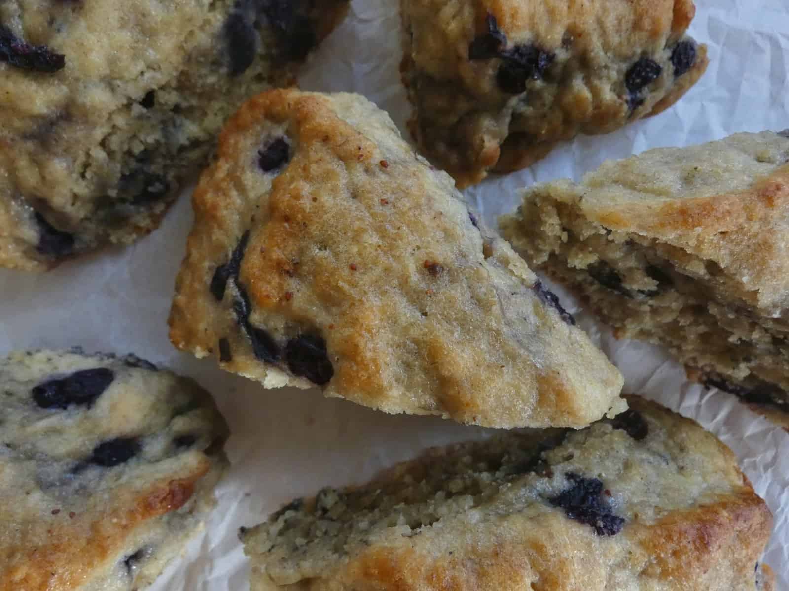 Healthier Blueberry Scones