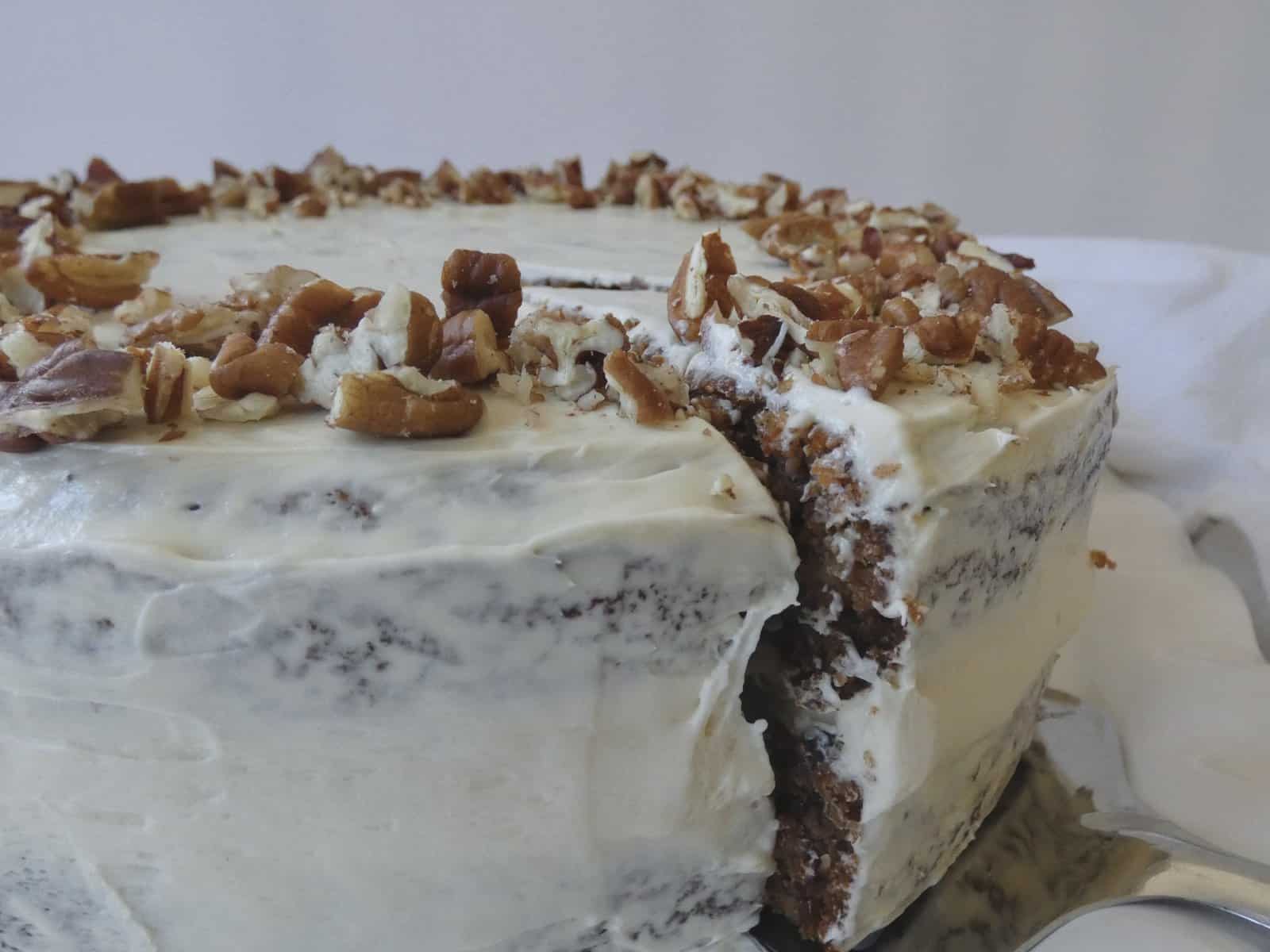 Healthier carrot cake