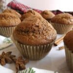 healthy gingerbread muffins