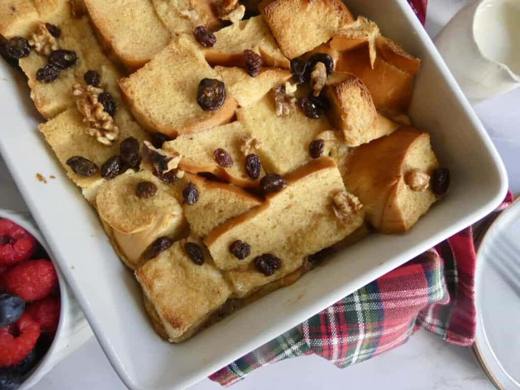 bread pudding without the powdered sugar