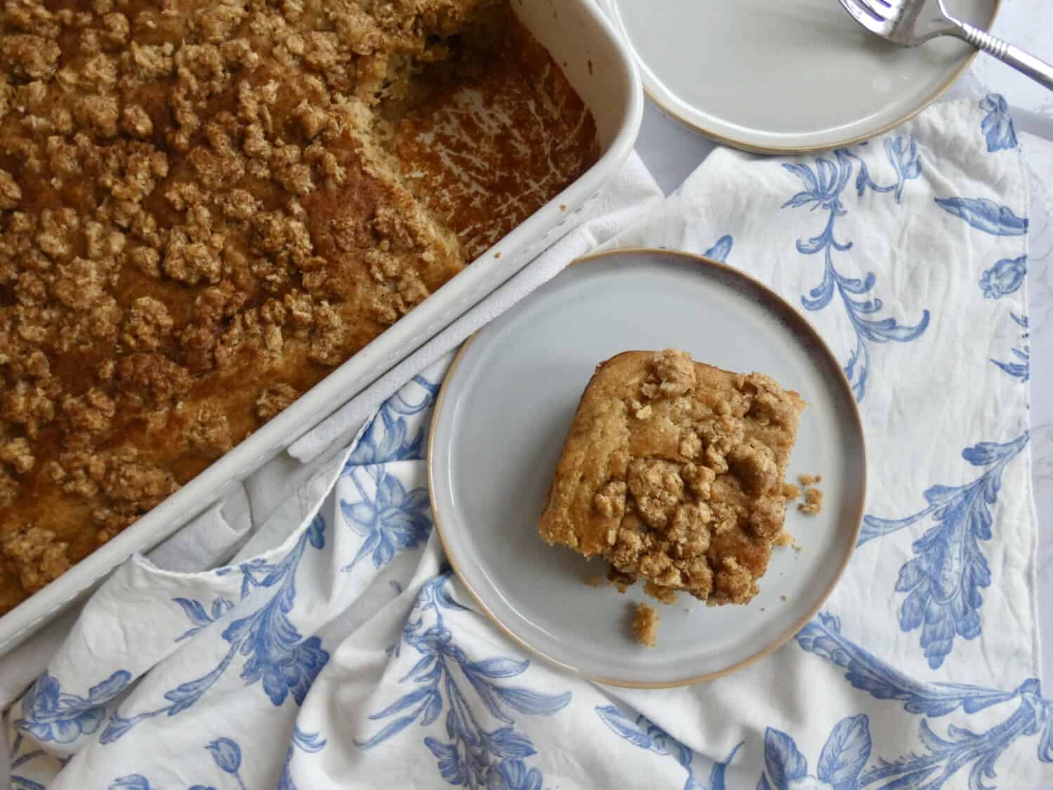 Healthier Banana Cinnamon Coffee Cake Half the Sugar