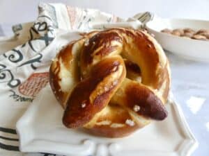 close up of small batch pretzels