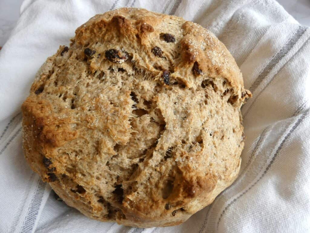 top down view of Small Batch Irish Soda Bread