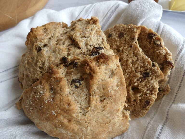 sliced small batch irish soda bread