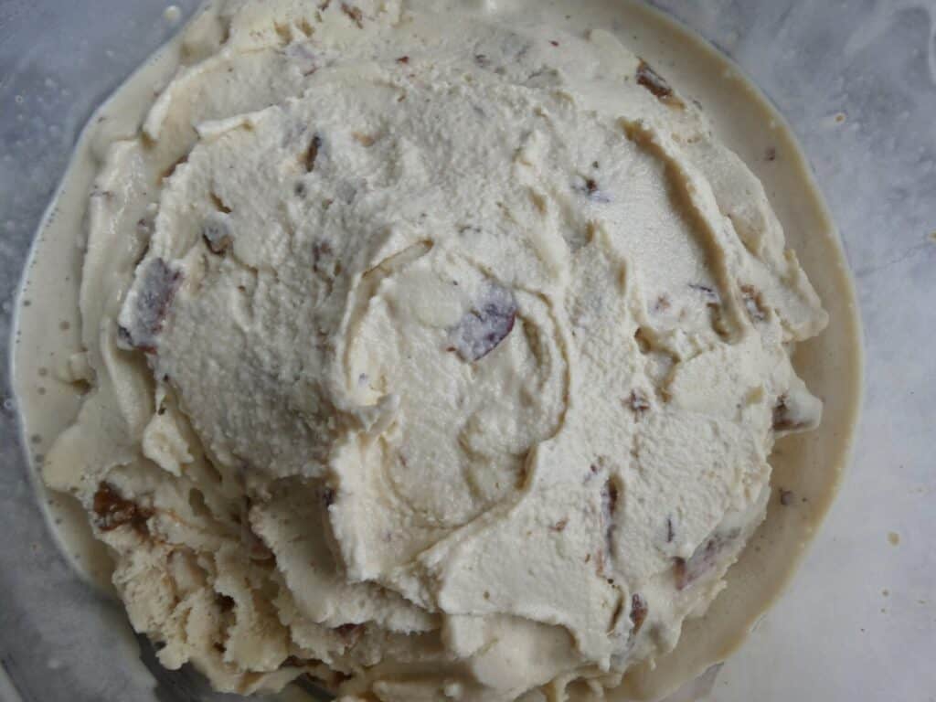 bowl of Maple Bacon Pecan Crunch Ice Cream