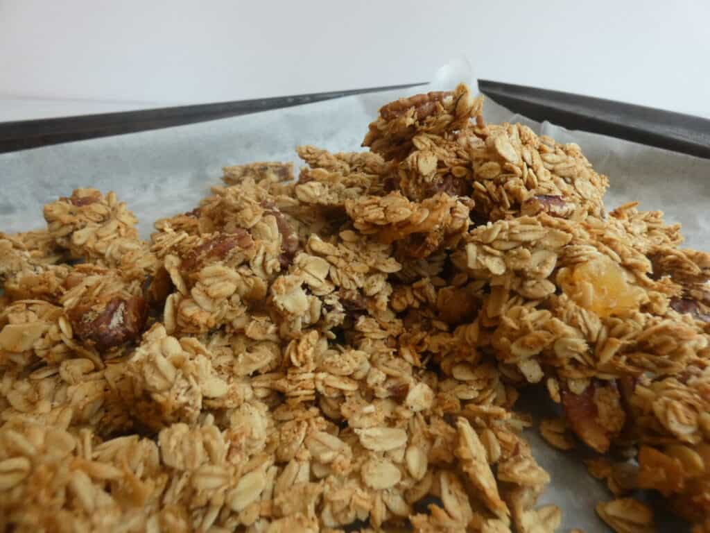 Pile of granola clusters