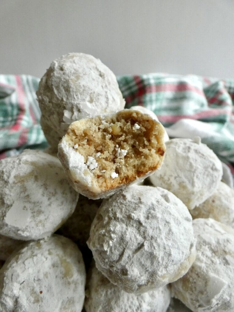 stack of healthier Russian tea cakes