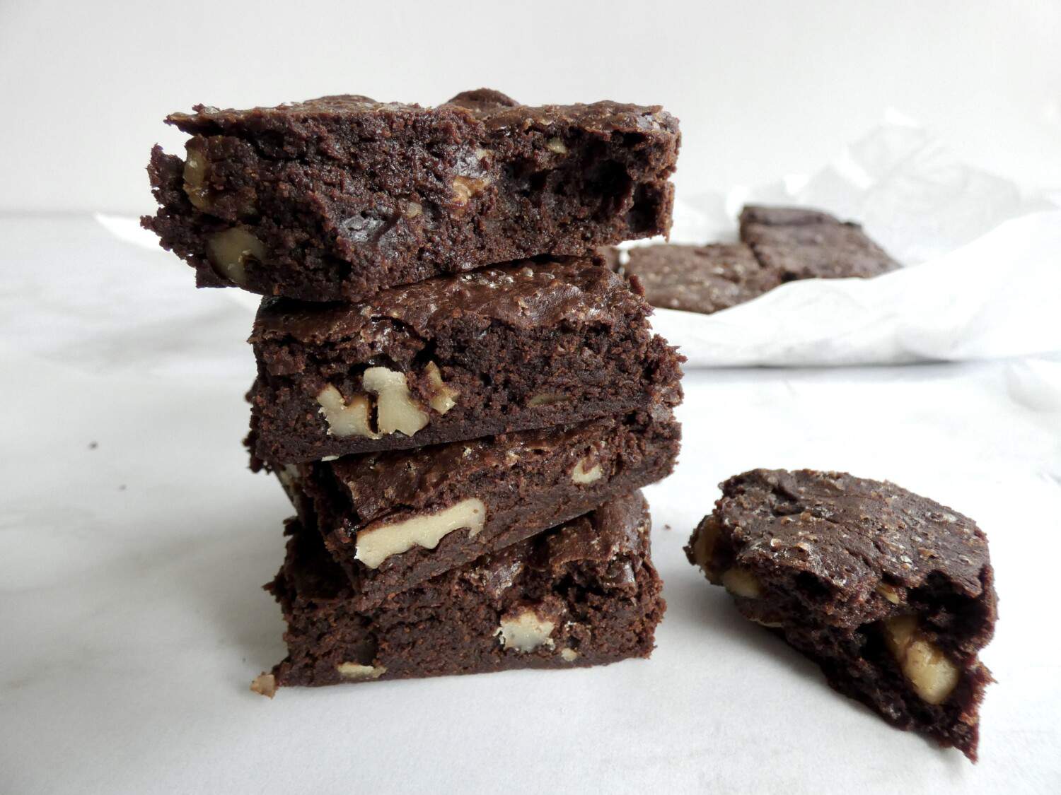 stack of Ultimate Fudgy Brownies